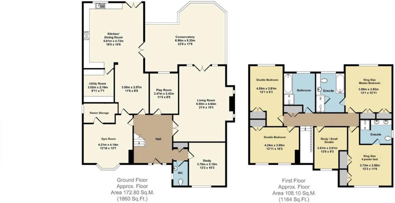5 Bedroom 4 Bathroom Gym Playroom Country Home Лимингтон Экстерьер фото